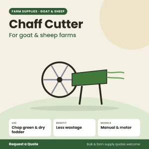 Chaff Cutter for goat and sheep farms