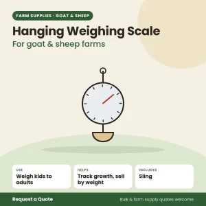 Hanging Weighing Scale (Livestock) for goat and sheep farms
